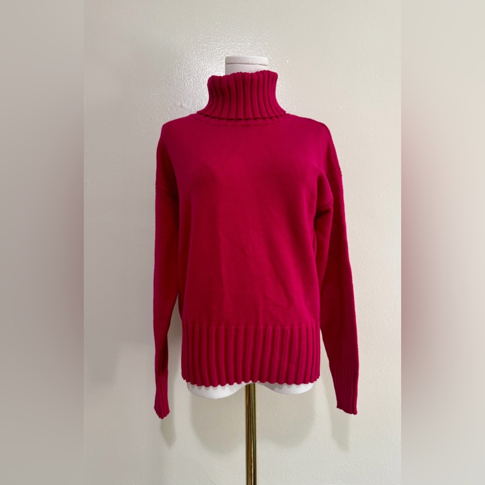 Banana Republic Fuchsia Turtleneck Sweater